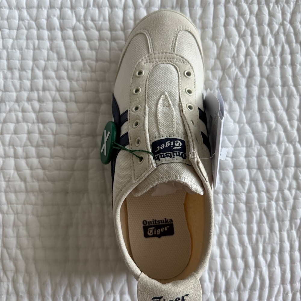 Onitsuka Tiger Mexico 66 Slip On Birch, Navy Size 7 - Picture 5 of 6